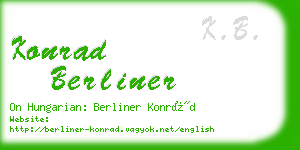 konrad berliner business card